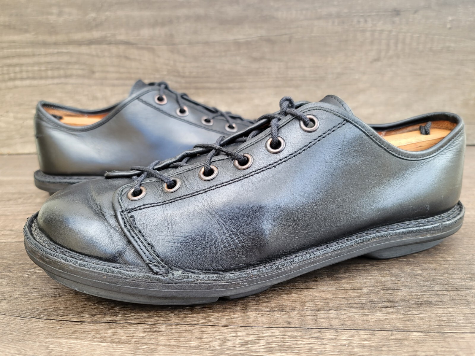 Trippen Men's Black Leather Lace up Shoes Sz 43 US 10. eBay