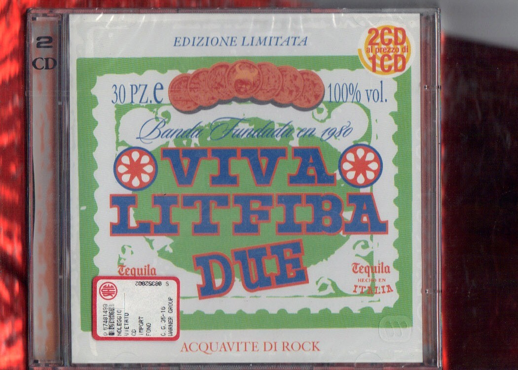 LITFIBA-VIVA LITFIBA LIVE 2 CD NUOVO SIGILLATO