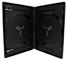 ULTRA PREMIUM STANDARD Black Double DVD Cases 14MM 70g 100 New Material Lot