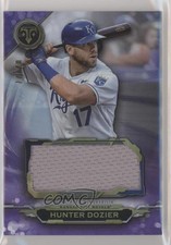 2019 Topps Triple Threads Single Jumbo Relics Amethyst 2/27 Hunter Dozier 2r7