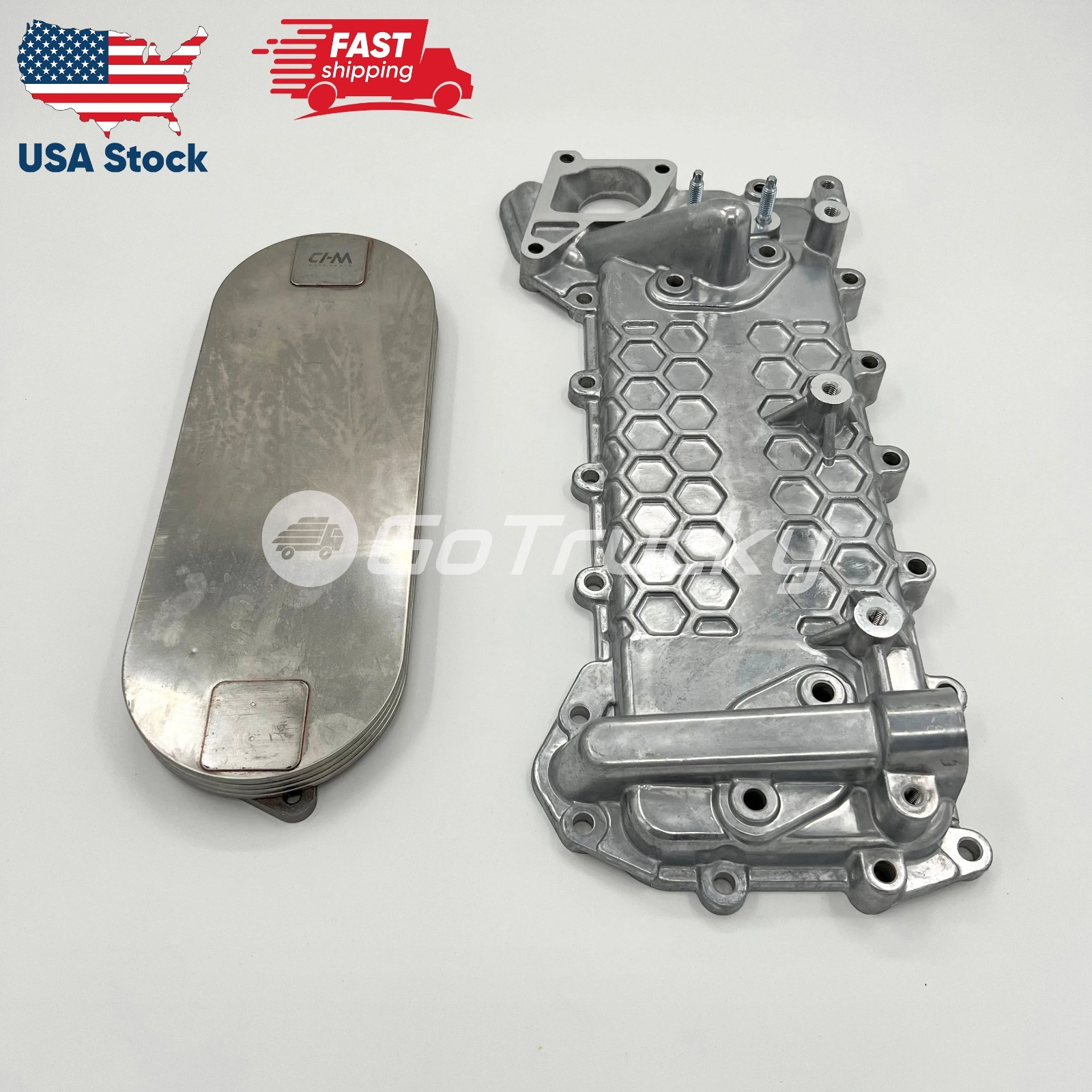 Cooler Core + Cover Set For Isuzu Nrr Npr Nqr Npr-hd 4hk1 5.2l 02-10