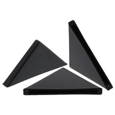 20Pcs Corner Protectors 4x50mm Plastic Right Angle Corner Guards Cushion, Black