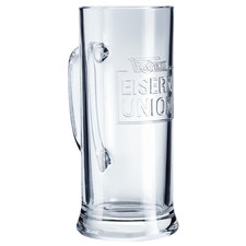 1. FC Union Berlin Bierkrug Glas Krug Eisern Union - 0,5 L Hochwertige 3D Prägun