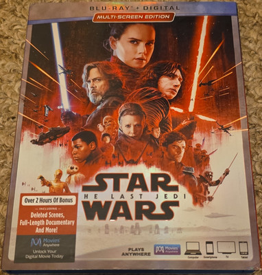 Star Wars The Last Jedi Blu-ray + Digital Multi-Screen Edition Deleted Scenes