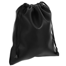 Durable PU Earphone Storage Pouch Portable Black Bag for Small Accessories