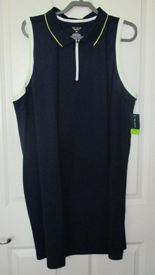 Tek Gear Women's Plus Sport Gear Polo Active Dress Navy Romance Size: 2X NEW