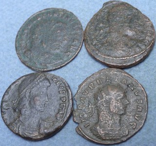 Lot of 4 Roman Bronze Coins