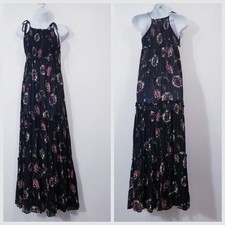 Intimately Free People Women size XS Floral Tiered Ruffle Maxi Dress