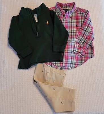 Baby Boys Ralph Lauren And Carters Clothing Lot Size 18 Months Pre