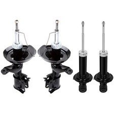Black Struts Shocks Front Rear Lr For 2003-2006 Honda Element Ex Dx 4-door 2.4l Black Struts Shocks Front Rear Lr For 2003-2006 Honda Element Ex Dx 4-door 2.4l