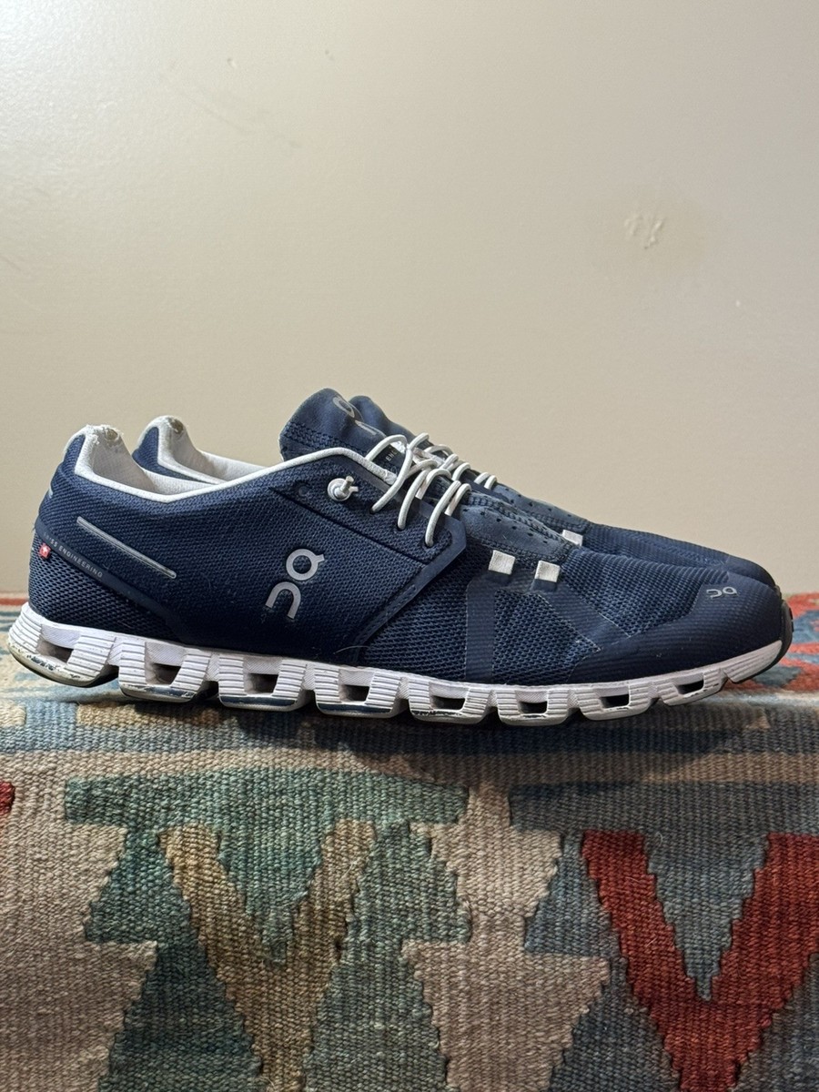 On Cloud 5 Mens Size 11.5 Running Shoes Blue White Gym Walking