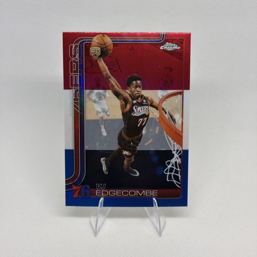 2025-26 Topps Chrome Update VJ Edgecombe RC Red White Blue 76ers #153
