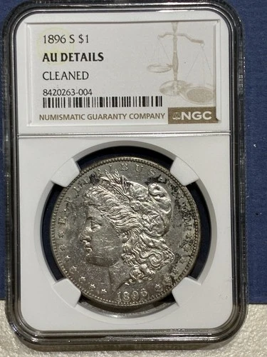 1896 S Morgan Silver Dollar $1 NGC AU Rare Date Coin!!!