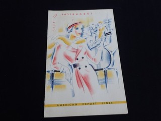 Exochorda Yankee Cruise Passenger List 1936 #44