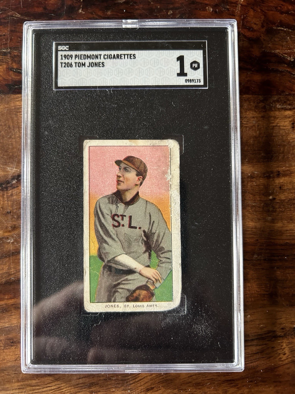 1909-11 T206 Tom Jones SGC 1
