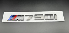 BMW M750i Emblem 550i Aufkleber Heckklappe GRAU 20 x 155mm TOP!