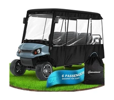 moveland 6 Passenger Golf Cart Driving Enclosure - Heavy Duty Golf Car Rain C...