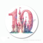 Princess Castle 10th Birthday Party Favors Scrapbook Stickers Envelope Seals