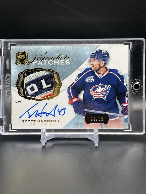2014-15 UD The Cup Scott Hartnell Signature Patches Auto /99 Crazy Logo Patch