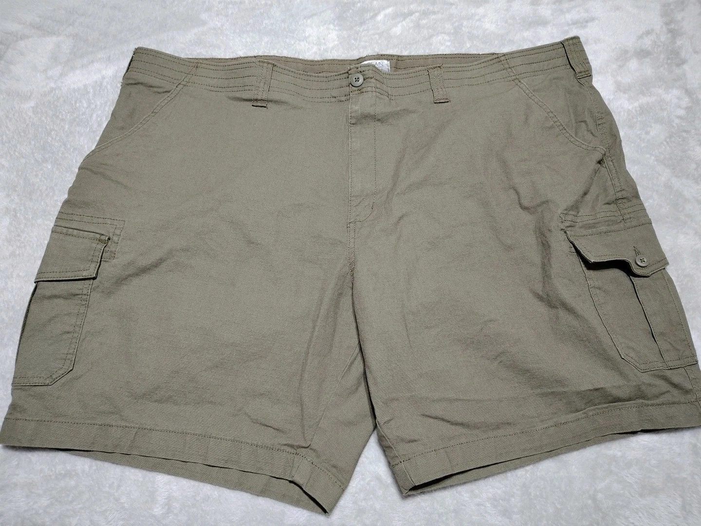 Ocean Coast Cargo Shorts Men 50/8 Olive Outdoor Hiking Activity Beach Travel