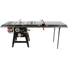 Sawstop Contractors Saw With 52In T Glide Fence System Rails & Extension Table