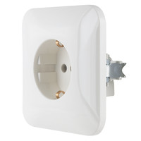 Rev Standard Schutzkontakt Steckdose Unterputz Up Komplett Mit Rahmen Neu
