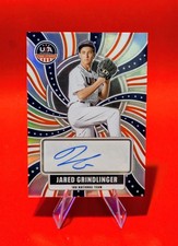 🔥Jared Grindlinger Silver Prizm Auto -2026 Panini Prizm Stars Stripes USA 18U