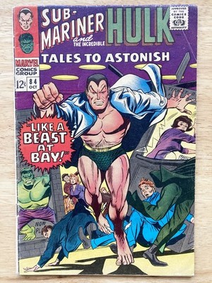 TALES to ASTONISH #84 Marvel 1966 SILVER Age VG Sub Mariner & HULK plus FREE #74