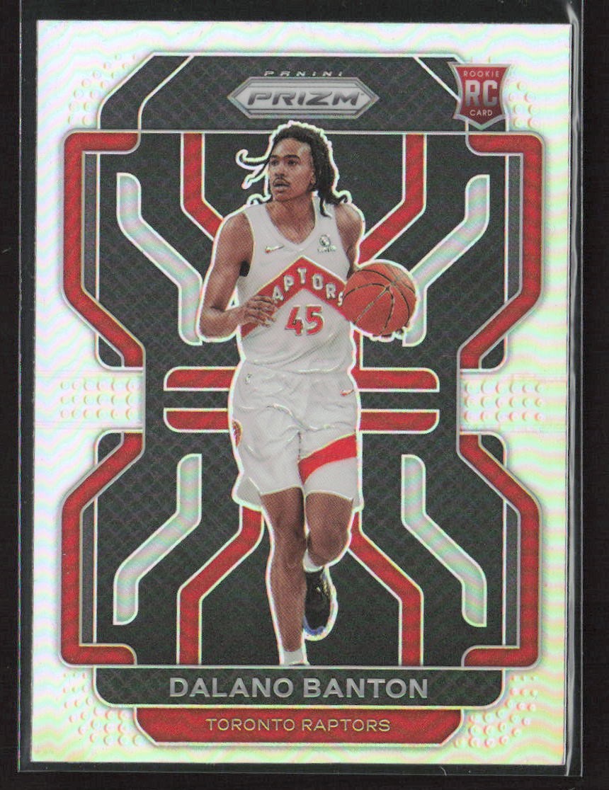 Dalano Banton 2021-22 Panini Prizm #328 Silver Toronto Raptors