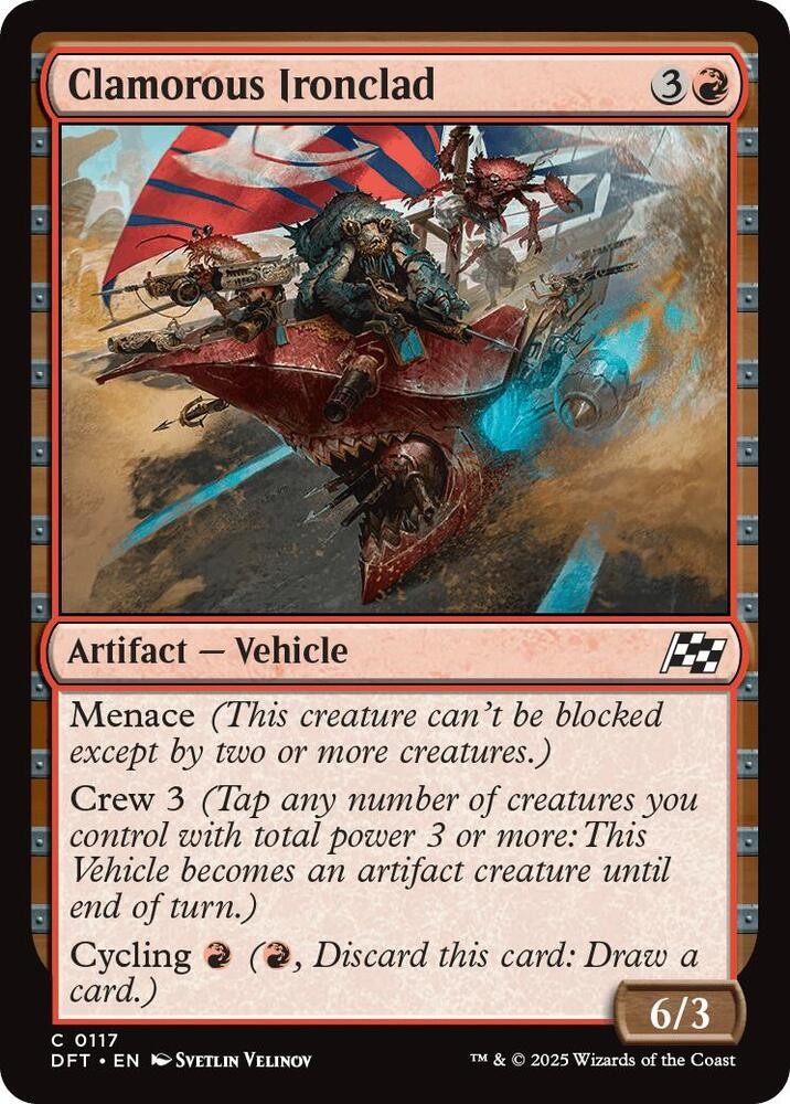 Clamorous Ironclad 117 Common Magic: The Gathering Aetherdrift Near Mint