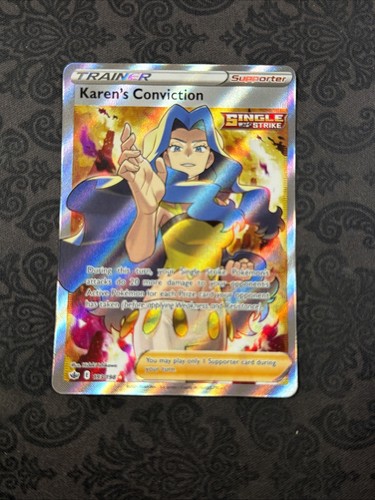 Karen's Conviction 193/198 Full Art Pokemon Chilling Reign
