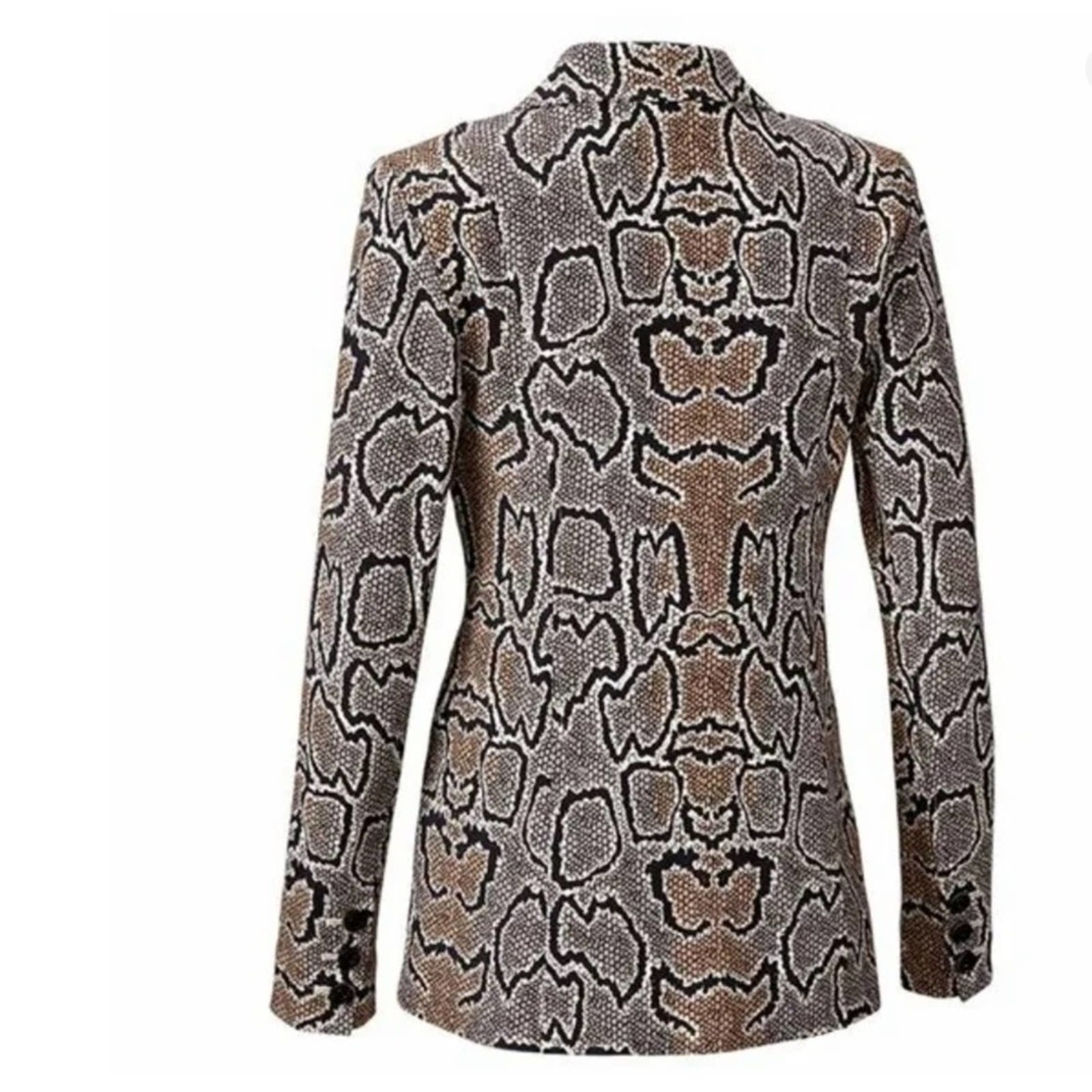 Cabi Double Breasted Python Blazer Size 6 - image 8