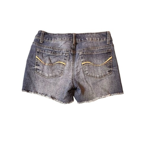 SO Junior Denim Cutoff Shorts Blue Size 5 Casual Summer - Picture 3 of 9
