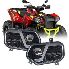 Produktbild - LED-Scheinwerfer für Polaris Scrambler 850 1000, RZR 800 900 Hi-Low-Light DRL