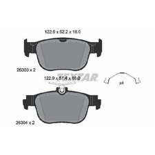 Satz Bremsbeläge Bremsklötze hinten für VW Caddy 5 SBA SBB Golf CD1 CG5 | 244