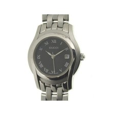 Gucci 5500L Men's Quartz Watch Black Steel 27mm, 15cm Band, Used
