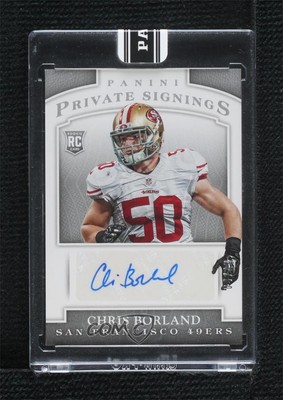 2015 Panini Super Bowl XLIX Promo Pack Private Signings /10 Chris Borland Auto