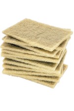 12-Pack Natural Fiber Sisal Scouring Pads - 100 Biodegradable Dish Scrub Pads