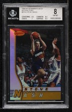 1996-97 Bowman's Best Rookies Refractor Steve Nash #R18 BGS 8 HOF 0i1r