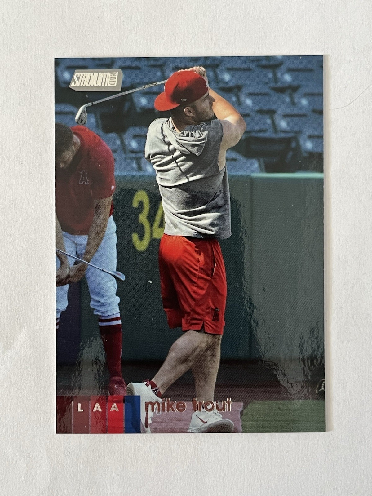 2020 Topps Stadium Club Mike Trout Golfing SSP Image Variation #1 Angels