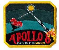 Kellogg's cereal premium NASA Apollo 8 moon landing embroidered space patch