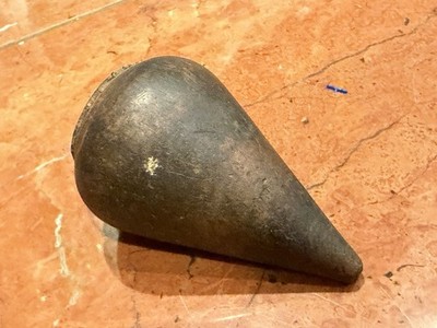 ANTIKE HOLZ PLUMB BOB RÜBE TOP NIVELLIERUNG HOLZBEARBEITUNG 4 ZOLL WERKZEUG TOLLE PATINA