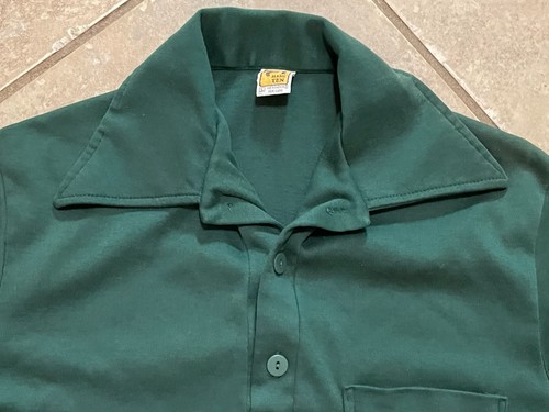 Vintage Hang Ten Polo Shirt Surf Beach California 70’s 80’s Green Men’s S - Picture 3 of 6