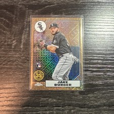 Jake Burger 2022 Topps Series 1 Chrome Silver Pack Mojo #93 White Sox/Marlins