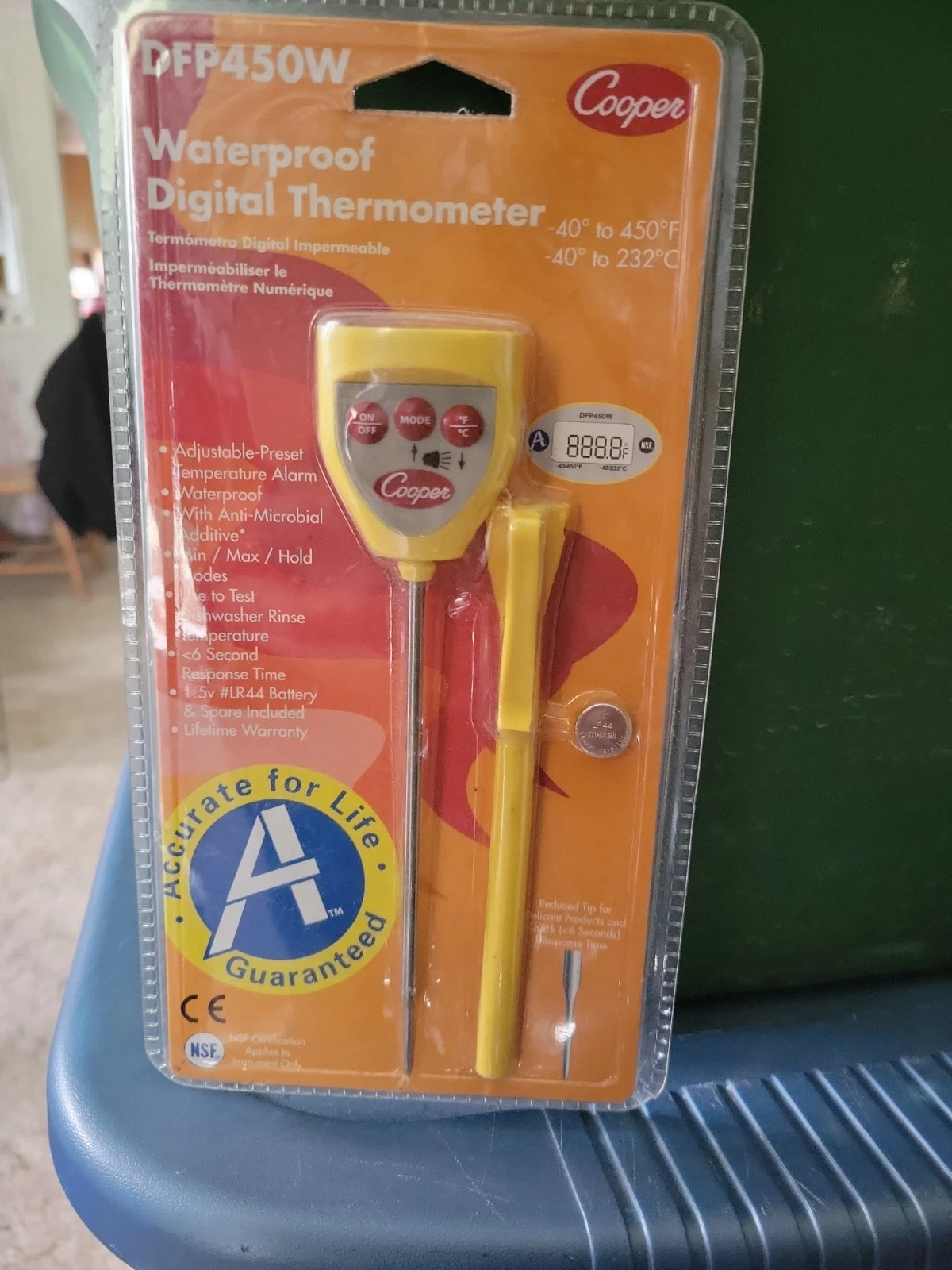 NIP Cooper Atkins-DFP450W Waterproof Digital Pocket Thermometer
Opens in a new window or tab
