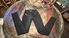 Colombian Style Butt Lift Jeans Striv Denim Coated Black Size 5 Low-rise Pre-own Colombian Style Butt Lift Jeans Striv Denim Coated Black Size 5 Low-rise Pre-own