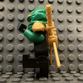 LEGO Ninjago Lloyd - The Final Battle Minifigure w/ Gold Swords & Hood NJO070