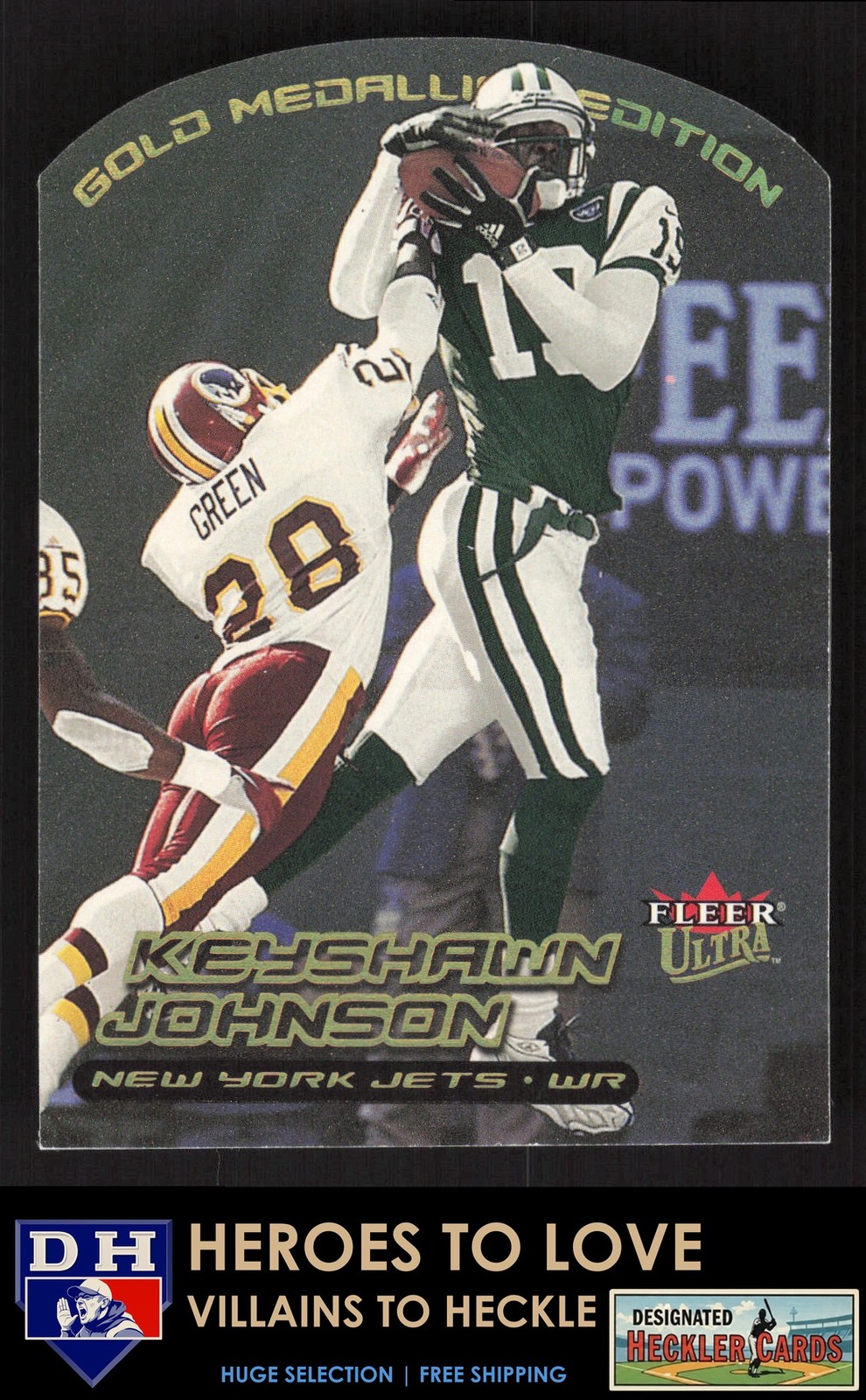 2000 Ultra Gold Medallion Keyshawn Johnson #70G New York Jets