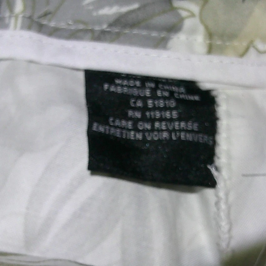 Pantalones capri elásticos tribales con estampado floral para mujer talla 8 recortados Foto 4 de 4