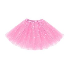 Girls Tutu Skirts Star Sparkle Sequin Princess Dresses 3 Layers Ballet8213